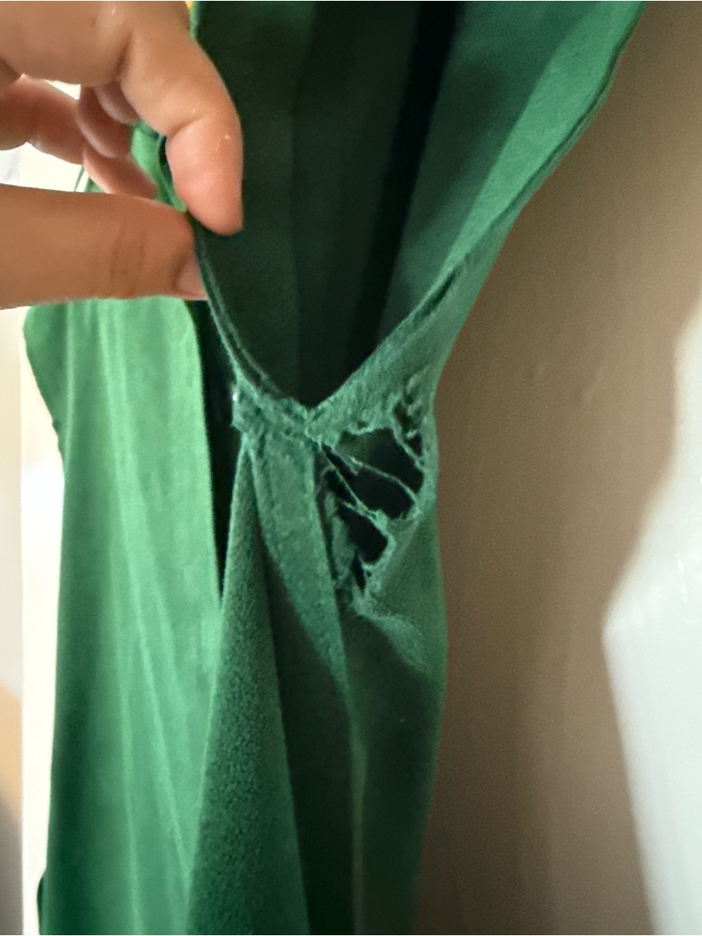 Vintage Forest Green Button-Front Shift Dress - Picture 8 of 14